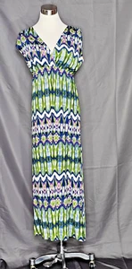 Maxi Vestido Everly Gris - Multicolor (Tidepool) Estampado Geométrico Sin Mangas - S - Imagen 1 de 2