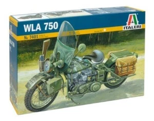 Italeri 7401 1/9 Scale Model Military Motorcycle Bike Kit WWII U.S Army WLA 750 - Picture 1 of 2