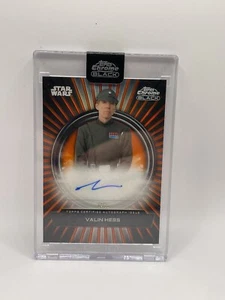 2024 Topps Chrome Black Star Wars Richard Brake as Valin Hess Orange AUTO #/25 - Picture 1 of 2