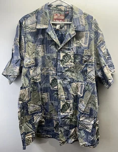 Hawaiian Shirt RJC LTD. Mens XL Vintage Made In Hawaii USA 100% Cotton Beach - Picture 1 of 10