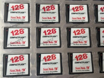 10PCS Sandisk CompactFlash Card 128MB CF Memory card SDCFB （White version） - Image 1 of 2