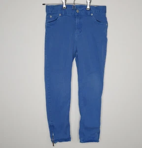 The Children's Place Y2K Pants Girls 10 Blue Stretch Zipped Hem (22x20) - Picture 1 of 13