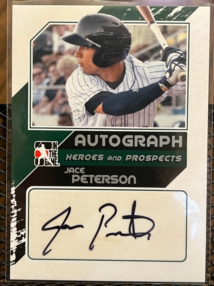 JACE PETERSON 2011 IN THE GAME ITG HEROES AND PROSPECTS ROOKIE AUTOGRAPH AUTO RC - Image 1 of 2