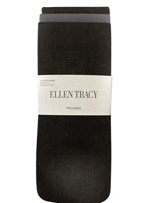 Ellen Tracy Womens Black & Gray 3 Pairs Pull-On Trouser Socks Size 9-11 New - Image 1 of 4