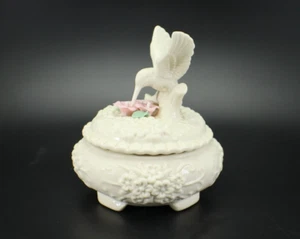 Schmuckkästchen KOLIBRI Blumen 2-teilig Porzellan groß - Bild 1 von 15