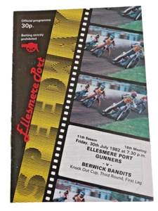 Ellesmere Port Gunners v Berwick Bandits Speedway Programm 30.7.82 - Bild 1 von 8