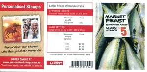 2007 Market Feast Sydney Fish Market - Stamp booklet Barcode 350949 - Bild 1 von 2