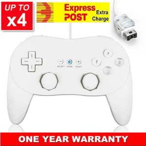 NEW White Classic Pro JoyPad GamePad Game Controller for Nintendo Wii Console - Picture 1 of 5