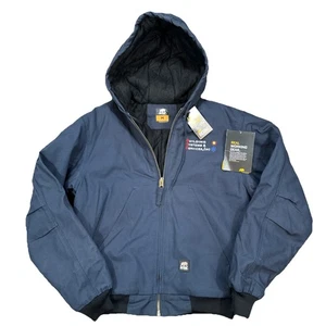 Berne Men's Hooded Work Jacket Blue HJ51ND - Size Medium NWT - Picture 1 of 4