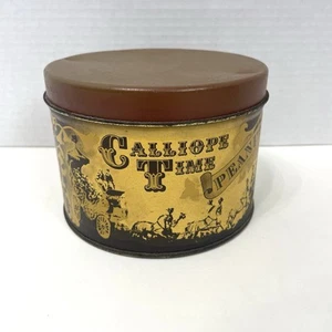 Vintage Sammlerstück Runde Metall Blechdose Calliope Time Peanuts Made In USA - Bild 1 von 10