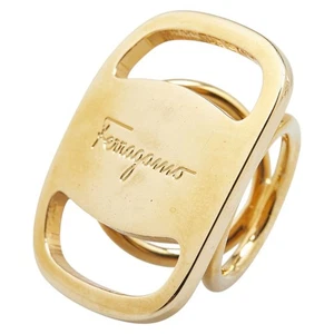 Salvatore Ferragamo Vala Scarf ring Women 【Used】 - Picture 1 of 5