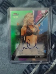 2021 Topps Finest Carmella Green Refractor Roster Autograph Auto 78/99 - Bild 1 von 2