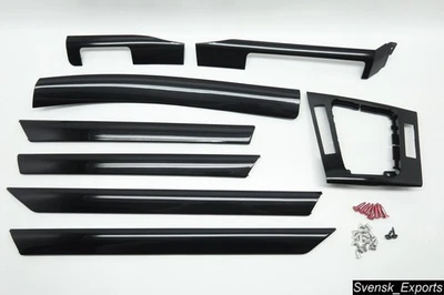 BMW E46 99-05 SEDAN *NICE* Gloss Cosmos Black Interior TRIM SET Shifter CONSOLE  Foto 1 de 3