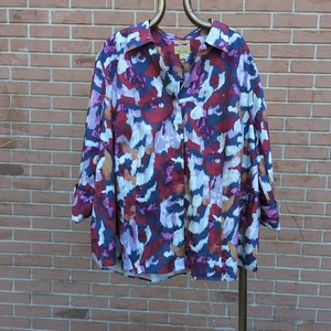 Investments Gold Label 24W NWT “Taylor” Non Iron Shirt Hidden Button Tailored - Picture 1 of 9