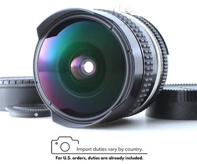 Lente Nikon Ai-s ojo de pez Nikkor 16 mm f/2,8 con filtro L1Bc [N COMO NUEVA+++] de JAPÓN Foto 1 de 4