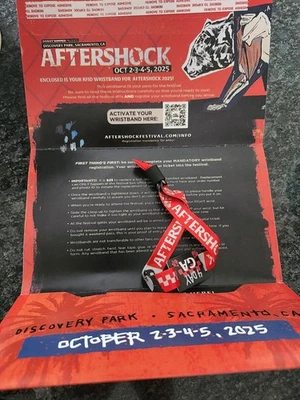 Aftershock 2025 Music Festival 4 Day GA ticket (1) 11/2-11/5. Sacramento CA - Image 1 of 4