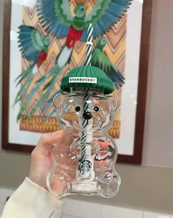 Taza de oso de peluche Starbucks Bearista - Taza de oso de vidrio de edición limitada Foto 1 de 4
