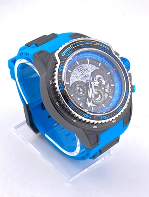 Reloj de pulsera para hombre INVICTA Aviator Crosswind 44345 cronógrafo cuarzo negro azul Foto 1 de 4