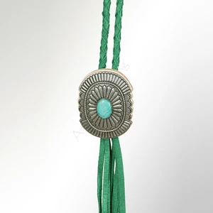 Collar de joyería de cuero genuino trenzado AD American Darling ADJW107D con - Imagen 1 de 4