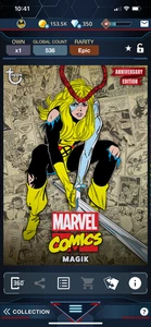DIGITAL Topps Marvel Collect Anniversary 25 Magik Classic - Picture 1 of 2