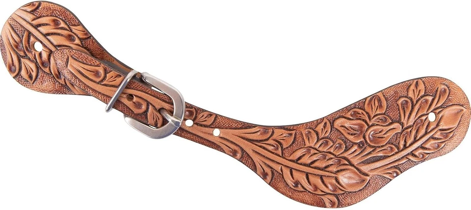 Антикварные ремни-шпоры из листовой кожи Cashel — элегантность западной езды - Изображение 1 из 1