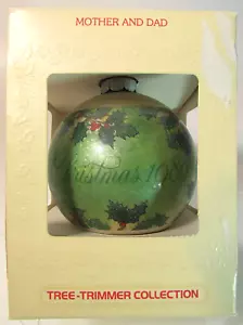 Hallmark Ornament 1980 Bola de Vidrio MADRE Y PAPÁ Fechada - Imagen 1 de 6