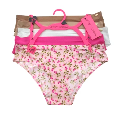 BETSEY JOHNSON Women’s Large No Show  Bikini Low Rise 5 Pack Stretch NEW - Image 1 of 4