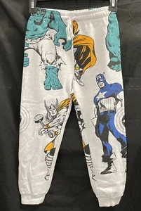 Marvel Hulk Captain America & Thor Kids Graphic Drawstring Sweatpants AUS Size6 - Picture 1 of 4