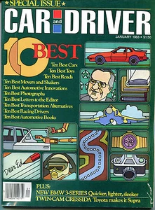 Car and Driver Magazine January 1983 10 Best Special Issue VGEX 122915jhe - Picture 1 of 1