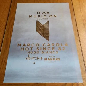 MUSIC ON MARCO CAROLA @ DESTINO PACHA CLUB 2019 - IBIZA CLUB POSTERS - DJ MUSIC - Picture 1 of 18