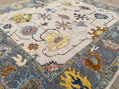 New 12’x15 Gray Purple Turkish Oushak Transitional hand knotted NZ wool area rug - Image 1 of 4