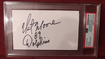 ANGELO DUNDEE & NAT MOORE HAND SIGNED CUT SIGNATURE AUTO SLABBED PSA/DNA - Image 1 of 2