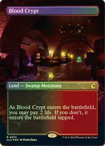 Foil Borderless BLOOD CRYPT Rare R 0274 CLU EN MTG Magic - RAVNICA CLUE EDITION - Picture 1 of 1