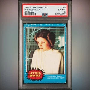 1977 Star Wars OPC Princess Leia Organa #5 PSA 6 FRESHLY GRADED - Picture 1 of 4