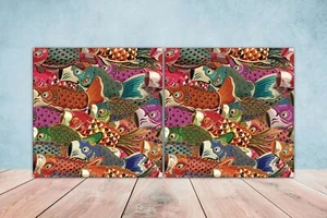 Azulejos de pared de cerámica para peces Koi ducha salpicadero azulejos japoneses Japón - Imagen 1 de 2