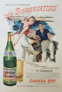 Canadá Dry Ginger Ale 1937 anuncio vintage su jengibre - Imagen 1 de 1