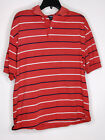 Vintage Chesterfield Men's Polo Short Sleeve Red Striped Size XL VTG 
