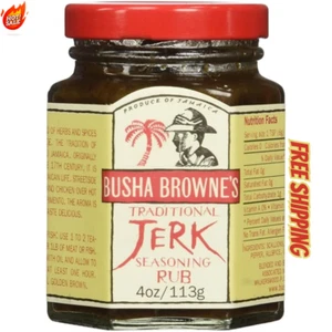 Busha Browne Jerk Seasoning Rub, 4 oz Free Shipping - Picture 1 of 7