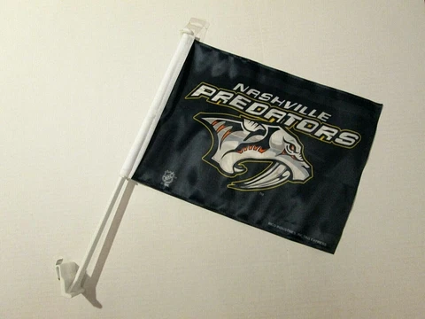 NHL NASHVILLE PREDATORS BANNER CAR FLAG  15.5"X11" Cover