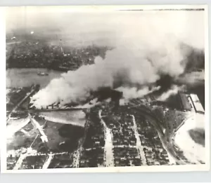 Epic MILLION DOLLAR FIRE St Johns North Dakota VINTAGE 1931 Press Photo - Picture 1 of 2