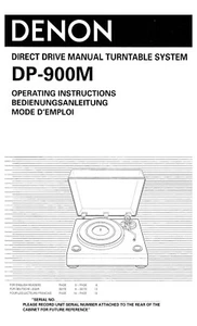Bedienungsanleitung-Operating Instructions für Denon DP-900 M - Bild 1 von 1