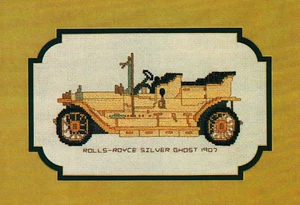 ROLLS ROYCE PLATA GHOST 1907 Revista de coche antiguo para automóvil patrón de punto de cruz M3 - Imagen 1 de 2