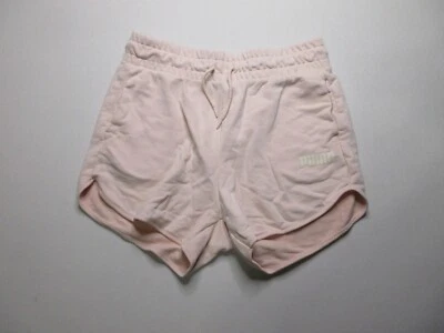 Pantalones Cortos Deportivos Puma Rosa Moderno Básicos Cintura Alta Terry Polar Para Mujer Talla M Foto 1 de 4