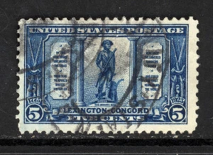 SCOTT 619 1925 5 CENT LEXINGTON CONCORD ISSUE USED F-VF! - Picture 1 of 2