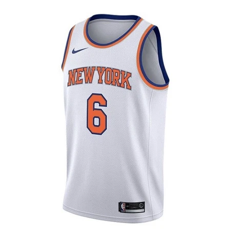 New York Knicks Kristaps Porzingis Nike NBA Basketball Jersey Size 48 Cover