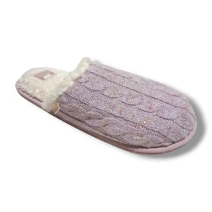 Reef Snuggles Slip On Slippers-Large-US 7/8-Lilac Purple-Faux Fur Lining-Pastel - Picture 1 of 9