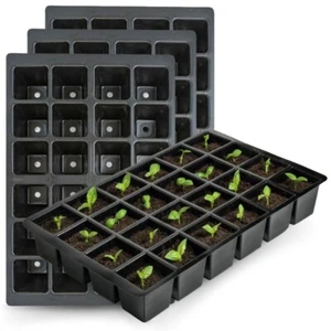96 CELL FULL SIZE SEED TRAY INSERTS GERMINATION BEDDING PLANT SEEDLING PLUG - Picture 1 of 5