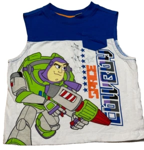 2013 Disney Pixar Toy Story Buzz Lightyear Space Cowboy Muscle Tank Top 24 Month - Picture 1 of 7