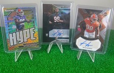 3 Card Myles Murphy: Prizm Hype Mojo /25, Panini Black Auto /199 & Select Auto