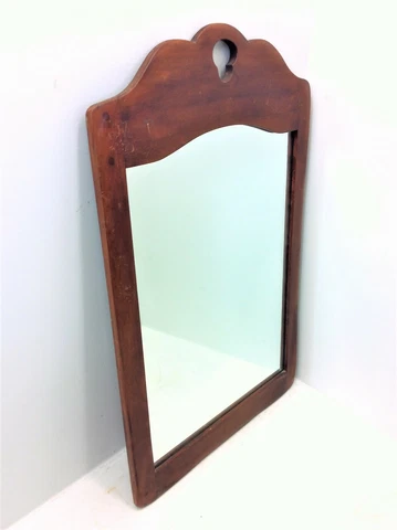 Vintage Solid Wood Decorative Country Distressed Wall Hanging Mirror Cover
